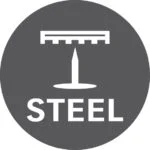 Spikertrampvern av stål, som beskytter mot at skarpe gjenstander trenger gjennom yttersålen