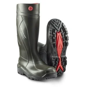 Dunlop ekstra sklihemmende gummistøvel Purofort+, Damesko, Nye Sko